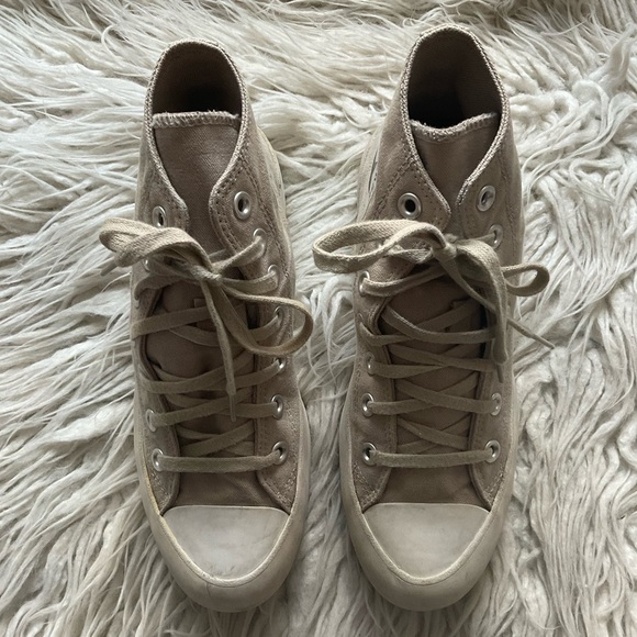 Converse Chuck Taylor All Star Lugged Desert Sand Platform Hi Top Sneakers Sz 7 - Picture 6 of 15